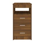 vidaXL Armoire à tiroirs Chêne marron 40x50x76 cm Bois d'ingénierie