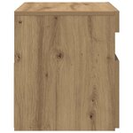 vidaXL Meuble TV avec lumières LED chêne artisanal bois d'ingénierie