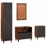 vidaXL Mobilier de salle de bain avec tiroir 4 Pièces 38 x 33 x 160 cm