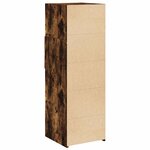 vidaXL Buffet haut chêne fumé 40x42 5x124 cm bois d'ingénierie