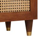 vidaXL Meuble TV Marron 105 x 33 5 x 46 cm Bois de mangue massif