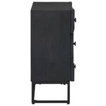 vidaXL Armoire à tiroirs avec tiroir Noir 75 x 30 x 65 cm