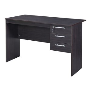 Bureau table poste de travail informatique 120 x 59 x 75 cm noir 03_0009064