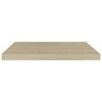 vidaXL Étagère flottante murale chêne 60x23 5x3 8 cm MDF