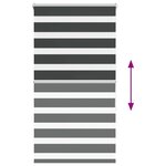 vidaXL Store zèbre noir 85x150 cm largeur du tissu 80 9 cm polyester