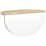 vidaXL Étagère Murale Montage mural 2 Pièces Chêne Sonoma 38 x 19 x 19 cm