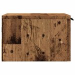 vidaXL Tables de chevet murales 2 Pièces vieux bois 34x30x20 cm