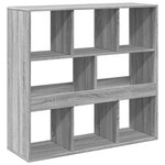 vidaXL Bibliothèque/Séparateur de pièce sonoma gris 100x33x94 5 cm