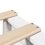 vidaXL Cadre de lit sans matelas blanc 120x200 cm bois de pin massif