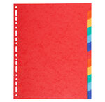 Jeu de 12 intercalaires en carte 220 g. Format A4 maxi EXACOMPTA