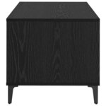 vidaXL Table basse Chêne noir 90 x 49 x 45 cm Bois d'ingénierie