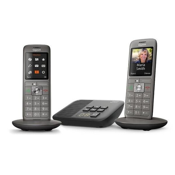 GIGASET Téléphone Fixe CL 660 A Duo Anthracite