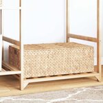 vidaXL Boîte de rangement Naturel 60 x 38 x 20 cm Jacinthe d'eau