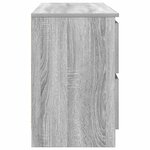 vidaXL Meuble TV sonoma gris 100x35x54 cm bois d'ingénierie