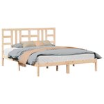 vidaXL Cadre de lit sans matelas 160x200 cm bois massif