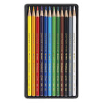 Crayons de couleur Prismalo en etui métal de 12 CARAN D'ACHE