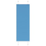vidaXL Store plissé bleu 40x100 cm largeur du tissu 39 4 cm polyester