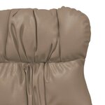 vidaXL fauteuil Cappuccino 69 x 74 x 93 cm Cuir artificiel