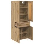 vidaXL Haut Armoire avec tiroir Chêne artisanal 69 5 x 34 x 180 cm