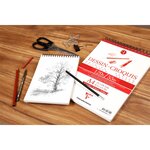 Bloc Dessin Spiralé Croquis 160g A4 35 Feuilles blanc CLAIREFONTAINE