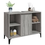 vidaXL Meuble d'évier sonoma gris 80x33x60 cm bois d'ingénierie