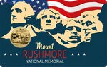 Pièce de monnaie en Or 3000 Francs g 0.031 (1/1000 oz) Millésime 2024 Gold Gift MOUNT RUSHMORE 1/1000