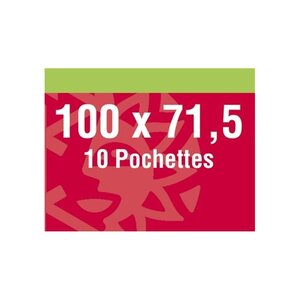 Pochettes noires 100 x 71 5 mm pour bloc Philexfrance 1982.