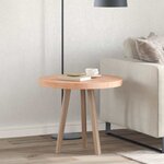 vidaXL Plateau de table Autre Marron clair Ø 60 x 4 cm Chêne massif