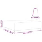 vidaXL Housse pour meubles 300 x 300 x 70 cm 210D Rectangulaire Noir