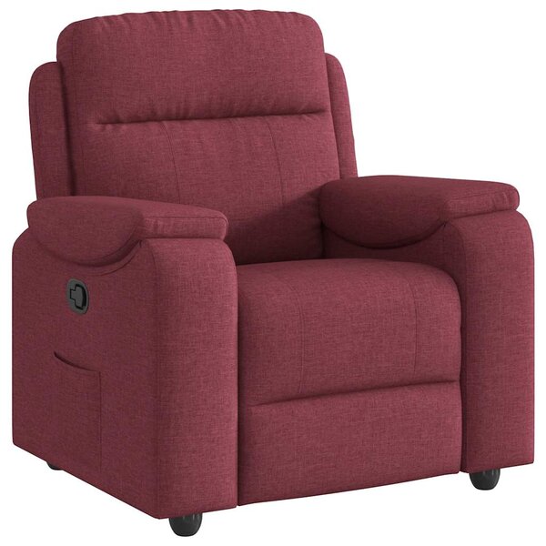 vidaXL Fauteuil inclinable Rouge bordeaux Tissu