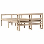 vidaXL Lit pour personne âgée avec tête de lit sans matelas 160x200 cm