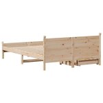 vidaXL Cadre de lit sans matelas 120x200 cm bois de pin massif