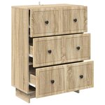 vidaXL Armoire à tiroirs 66 x 34 5 x 90 cm Bois d'ingénierie