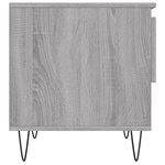 vidaXL Table basse sonoma gris 50x46x50 cm bois d'ingénierie