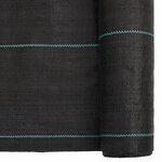 vidaXL Membrane anti-mauvaises herbes noir 0 5x50 m PP