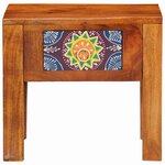 vidaXL Table d'appoint Marron 40 x 30 x 36 cm Bois d'acacia massif