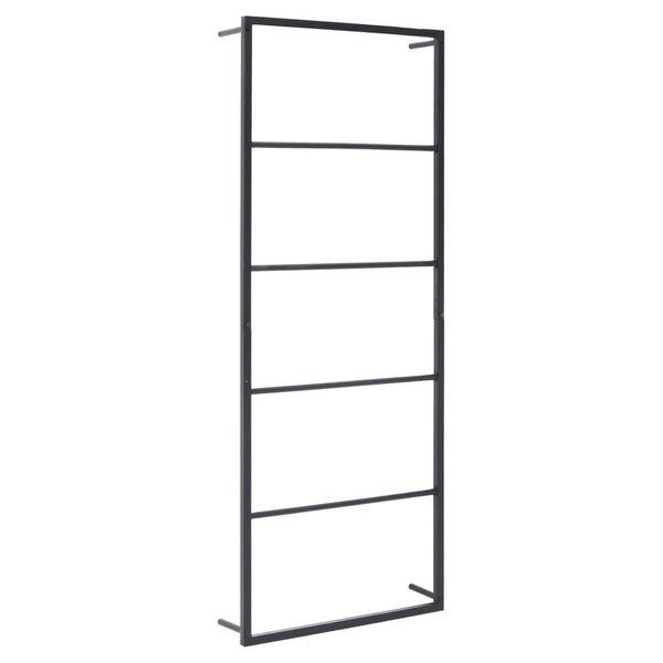 vidaXL Porte-serviette Noir 45x10x115 cm Acier