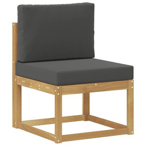 vidaXL Ensemble de canapés d'extérieur Blanc et anthracite