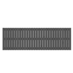 vidaXL Tête de lit murale Gris 185x3x60 cm Bois massif de pin