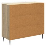 vidaXL Buffet Chêne Sonoma 89 x 34 5 x 82 cm Bois d'ingénierie