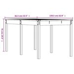 vidaXL Table de jardin blanc 159 5x82 5x76 cm bois massif de pin