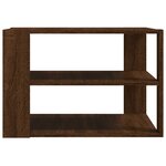vidaXL Table basse chêne marron 59 5x59 5x40 cm bois d'ingénierie