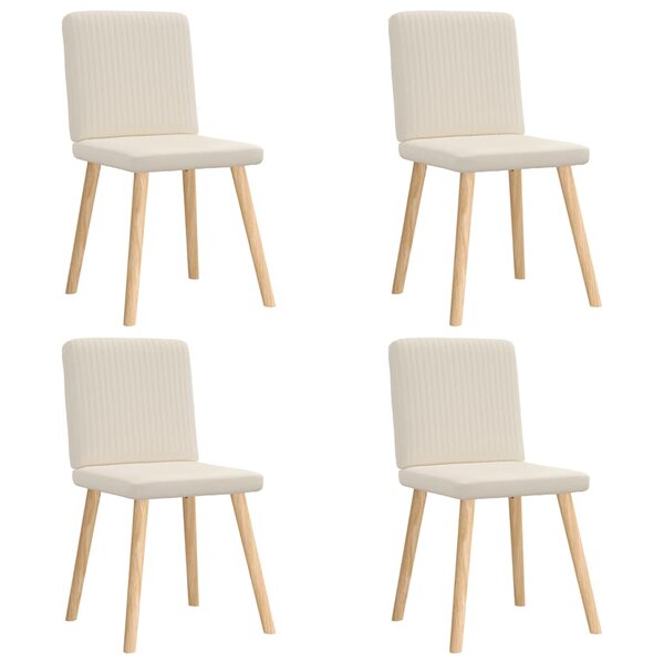 vidaXL Chaises à manger lot de 4 Lin