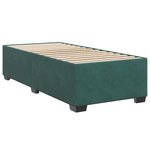 vidaXL Cadre de lit sans matelas vert foncé 80x200 cm velours
