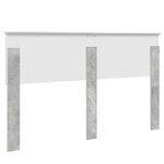 vidaXL Tête de lit Gris béton 150 cm Bois d'ingénierie