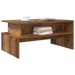 vidaXL Table basse Bois ancien 90 x 55 x 42 5 cm Bois d'ingénierie