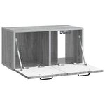 vidaXL Meuble TV mural Sonoma gris 59 5 x 31 x 30 cm Bois d'ingénierie