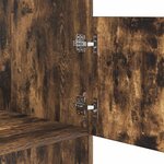 vidaXL Armoire à Laver Chêne fumé 50 x 68 x 162 cm Bois d'ingénierie