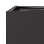 vidaXL Jardinière noir triangulaire 40x34 5x70 cm acier