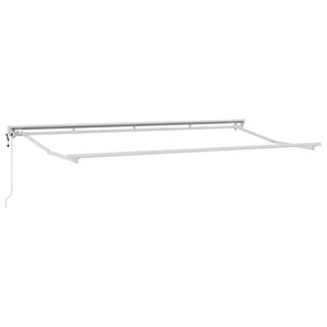 vidaXL Cadre de auvent Blanc 4 x 2 m